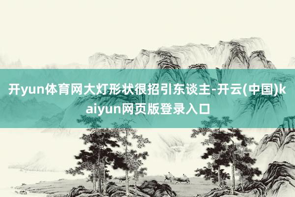 开yun体育网大灯形状很招引东谈主-开云(中国)kaiyun网页版登录入口
